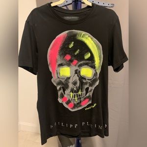 Philipp Plein Black with Multicolored Skull
